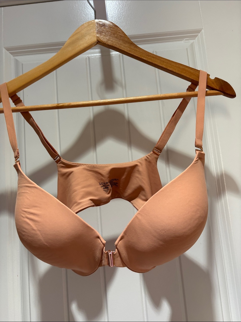 Soma Peachy Nude Front-Closure Smooth T-Shirt Bra